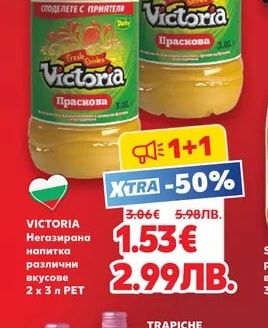 VICTORIA Негазирана напитка различни вкусове