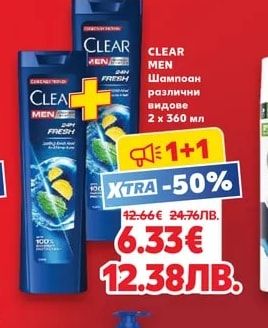 CLEAR MEN Шампоан