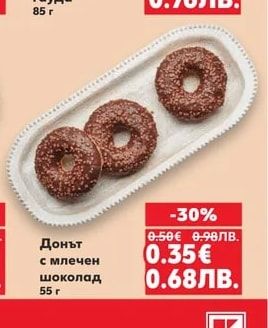 Донът с млечен шоколад