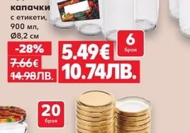 Затварачка за буркани метална, с бутони