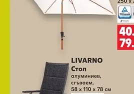 LIVARNO Градински чадър