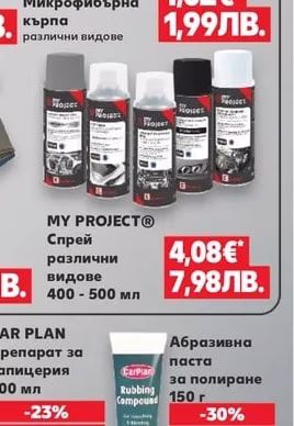 MY PROJECT® Микрофибърна кърпа различни видове