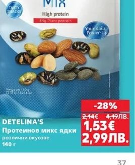 DETELINA'S Протеинов микс ядки