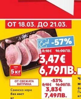 Свинско каре без кост