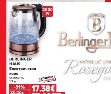 BERLINGER HAUS Електрическа кана