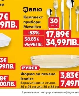 BRIO Комплект прибори Metallica