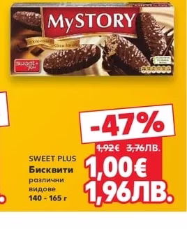 SWEET PLUS Бисквити