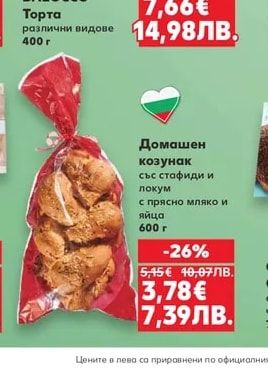 Домашен козунак със стафиди и локум с прясно мляко и яйца