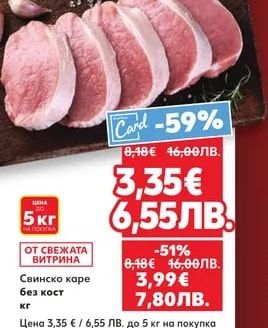 Свинско каре без кост