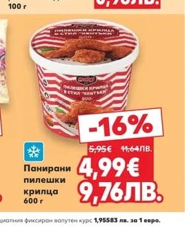 Панирани пилешки крилца
