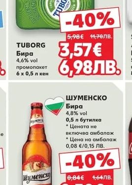 TUBORG Бира