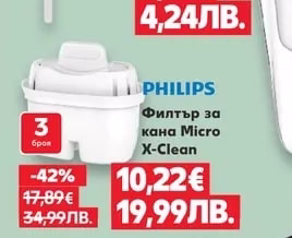 PHILIPS Филтър за кана Micro X-Clean