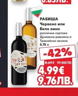 FRUTINO Напитка на винена основа различни сортове Тракийска низина