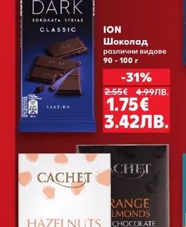 ION Шоколад различни видове