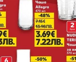 Paşabahçe Чаша Allegra