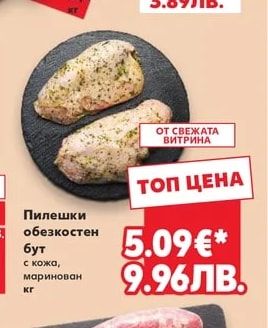 Пилешко бутче с част от гърба