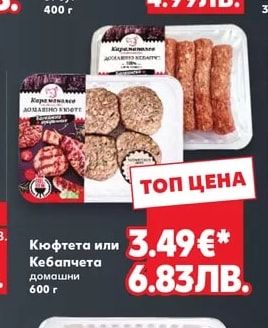 Кюфтета или Кебапчета домашни