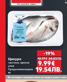 Сафрид черноморски размразен