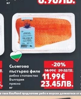 Сьомга котлет аквакултури в Норвегия пресен