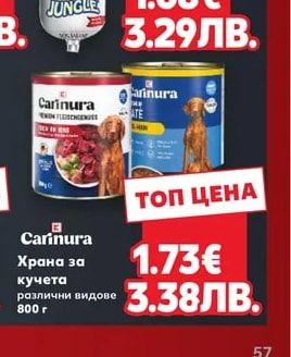 Carinura Храна за кучета