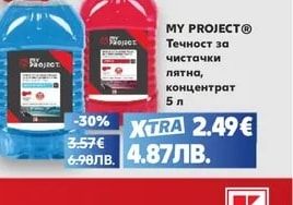 MY PROJECT® Течност за чистачки лятна, концентрат