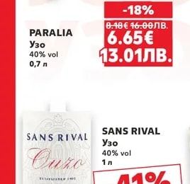 PARALIA Узо