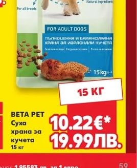 BETA PET Суха храна за кучета