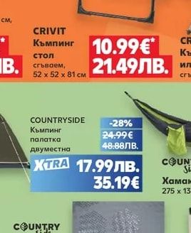 CRIVIT Къмпинг стол