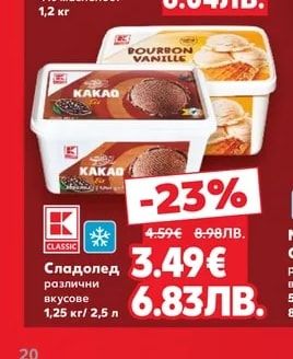 CLASSIC Сладолед различни вкусове