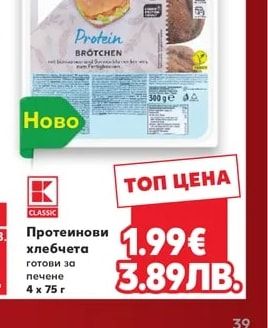 CLASSIC Протеинови хлебчета