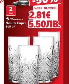 Paşabahçe Чаша Capri