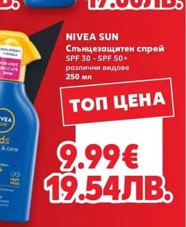 NIVEA SUN Слънцезащитен спрей
