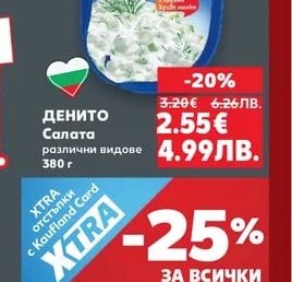 ДЕНИТО Салата различни видове