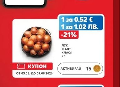 ЛУК жълт