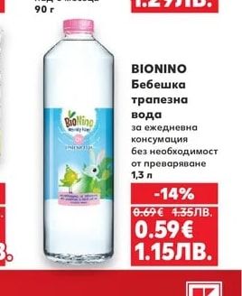 BIONINO Бебешка трапезна вода