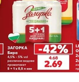 ЗАГОРКА Бира 4,5% - 5% vol