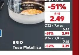 BRIO Тава Metallica