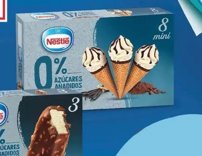 Nestlé 0% Azúcares Añadidos Mini Ice Cream Cones