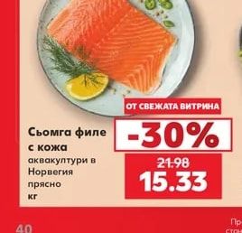Сьомга филе с кожа аквакултури в Норвегия прясно