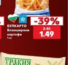 БУЛКАРТО Бланширани картофи