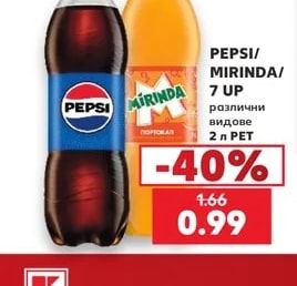 PEPSI/MIRINDA/7 UP Газирана напитка