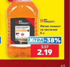 MY PROJECT Лятна течност за чистачки