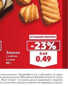 Закуска с кайсия и крем