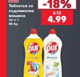 CLASSIC Таблетки за съдомиялна машина