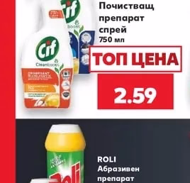 CIF Почистващ препарат спрей