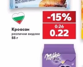 Кроасан различни видове