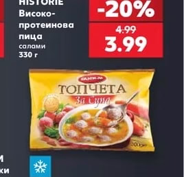 PROSTE HISTORIE Високо-протеинова пица салами