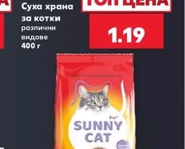SUNNY CAT Суха храна за котки MIX