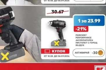 PARKSIDE® PERFORMANCE Акумулаторен пистолет с горещ въздух