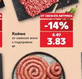 Кайма от свинско месо с подправки